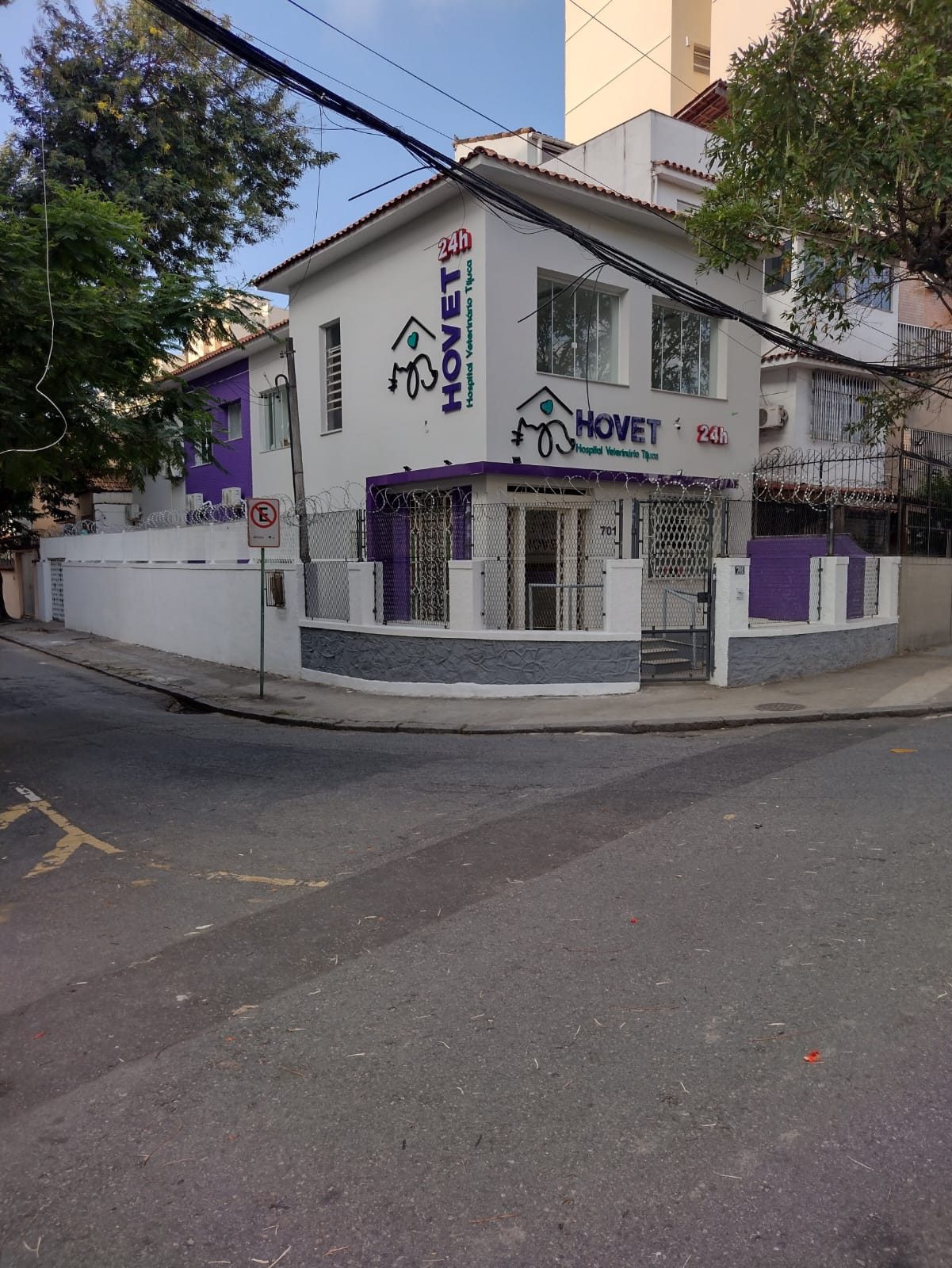 Fachada do HOVET Tijuca, Av. Maracanã 701